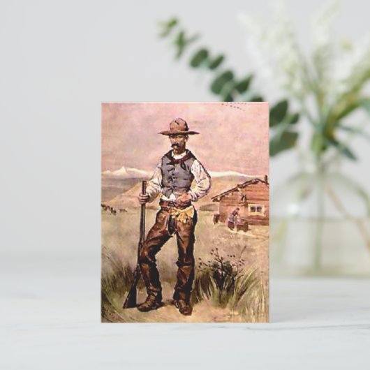 Der Cowboy Postkarte (Stehend Vorderseite)