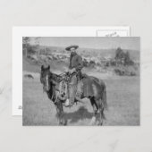 Der Cowboy Postkarte (Vorne/Hinten)