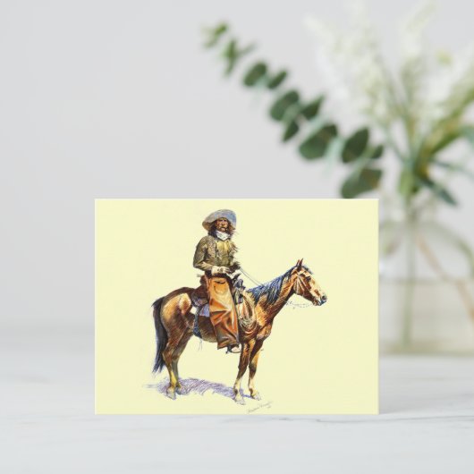 Der Cowboy Postkarte (Stehend Vorderseite)