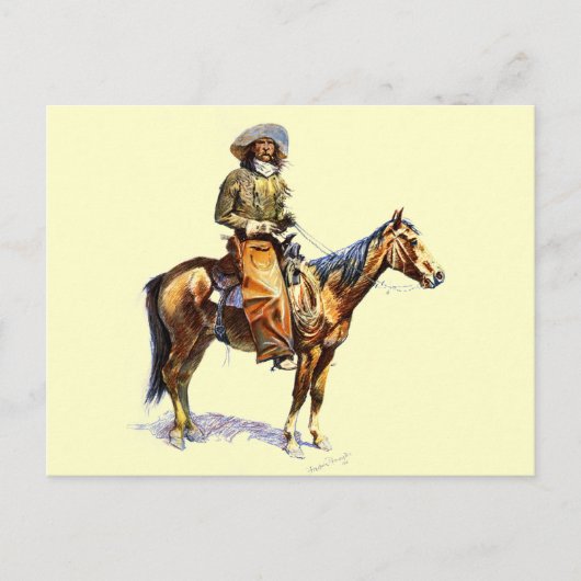Der Cowboy Postkarte (Vorderseite)