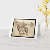 Der Cowboy Sd 1887 Karte (Gelbe Blume)