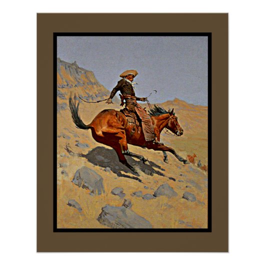 Der Cowboy von Frederic Remington Poster (Vorderseite)