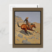 Der Cowboy von Frederic Remington Postkarte (Vorne/Hinten)