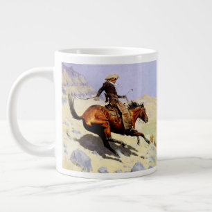 Der Cowboy von Remington, Vintage Kavallerie Milit Jumbo-Tasse