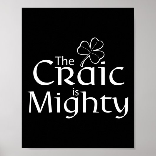 Der Craic ist vielleicht der Niedliche irische St. Poster (Vorne)