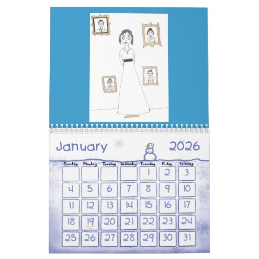Der Creepy u. niedliche Kalender Janes Austen (Jan 2026)