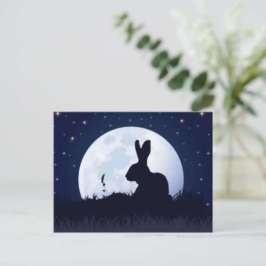 DER CREGGAN WHITE HARE POSTKARTE (Stehend Vorderseite)