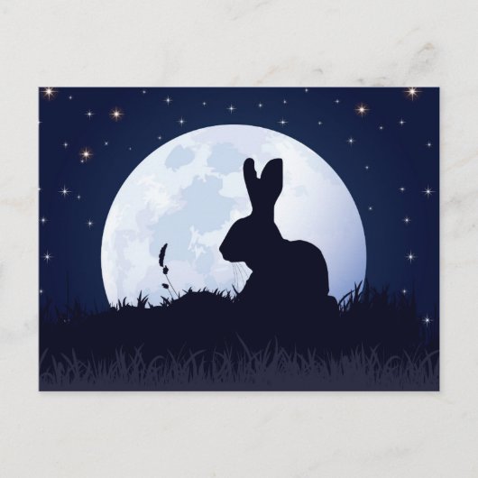 DER CREGGAN WHITE HARE POSTKARTE (Vorderseite)