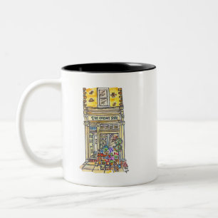 Der cremige Shed Green Grocer Zweifarbige Tasse