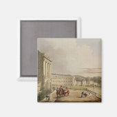 Der Crescent, das Detail der Straße, von "Bath Ill Magnet (Vorderseite/Rückseite)