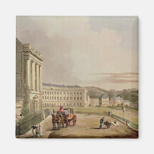Der Crescent, das Detail der Straße, von "Bath Ill Magnet (Vorne)