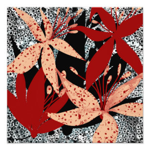 Der Crimson Canopy Kunstprint von Beachside Design Fotodruck