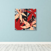 Der Crimson Canopy Kunstprint von Beachside Design Leinwanddruck (Insitu (Holzboden))