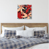 Der Crimson Canopy Kunstprint von Beachside Design Leinwanddruck (Insitu (Schlafzimmer))