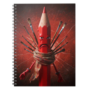 Der Crimson Scribbler Notizblock