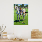 Der Croquet Champion von Reiten Poster (Küche)