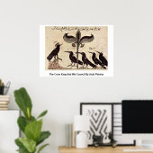 Der Crow King und sein Rat von arabischen Maler Poster (Heimbüro)