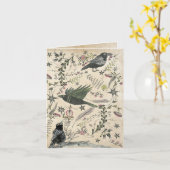 Der Crow Omen Karte (Gelbe Blume)