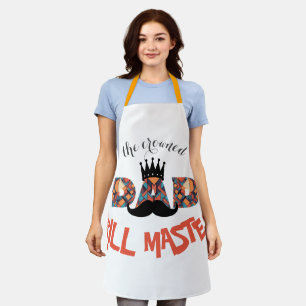 Der "Crowned Grill Master": Geometrische Buchstabe Schürze