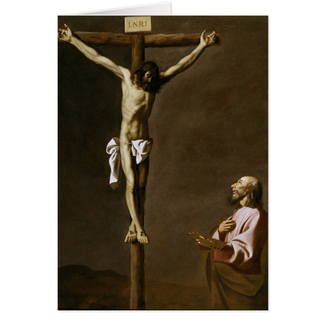 Der Crucified Christus mit einem Maler (Vorne)