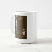Der Crucified Christus mit einem Maler Kaffeetasse (Vorderseite Links)