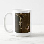 Der Crucified Christus mit einem Maler Kaffeetasse (Links)