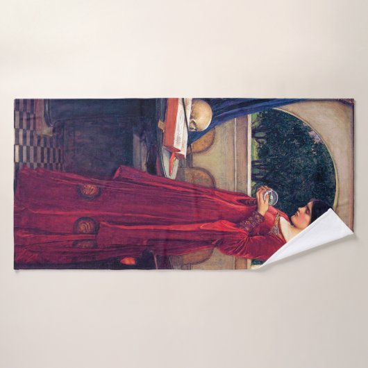 Der Crystal Ball, John William Waterhouse Badehandtuch (Badehandtuch)