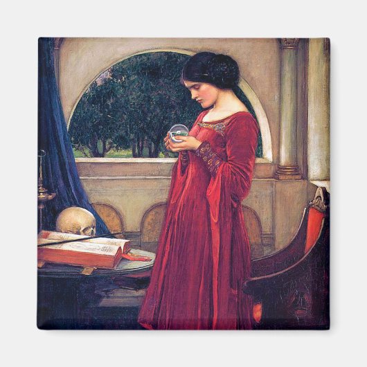 Der Crystal Ball, John William Waterhouse Magnet (Vorne)