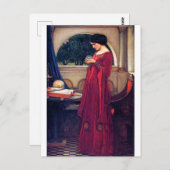 Der Crystal Ball, John William Waterhouse Postkarte (Vorne/Hinten)