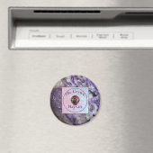 Der Crystal Hayvan Magnet mit Charoitbild (In Situ (Geschirrspüler))