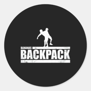 Der "Ct Challenge Bananas"-Rucksack Runder Aufkleber