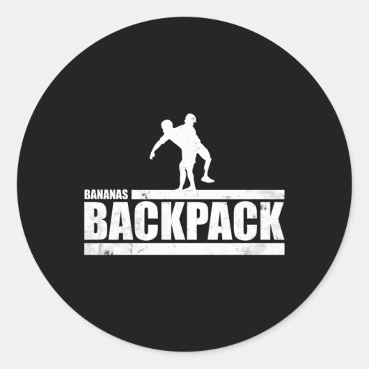 Der "Ct Challenge Bananas"-Rucksack Runder Aufkleber (Vorderseite)