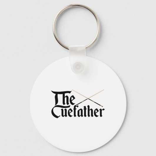 Der Cuefather Billard Snooker Pool Billardplayer C Schlüsselanhänger (Vorderseite)