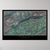 Der Cumberland Gap National Park Satellite Karte Poster (Vorne)