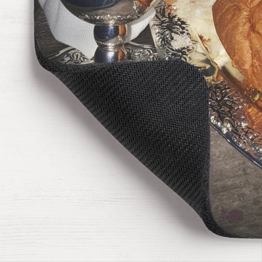 Der Cup und das Brot-Mousepad Mousepad (Ecke)