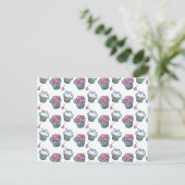 Der Cupcake Postkarte (Stehend Vorderseite)