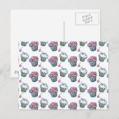 Der Cupcake Postkarte (Vorne/Hinten)