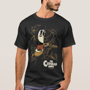 Der Cuphead-Schaltplanpullover der Kopfzeile T-Shirt