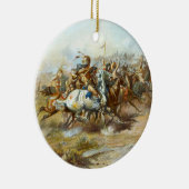 Der Custer Kampf durch Charles Marion Russell Keramikornament (Rechts)