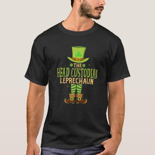 Der Custodian Leprechaun, der St Patricks T-Shirt (Vorderseite)