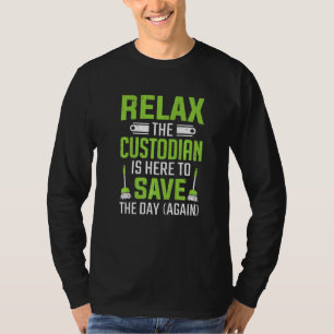 Der Custodian Rette Day Janitor T-Shirt