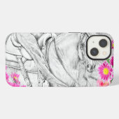 Der Cutter Large (rosa daisy) iPhone Hülle (Rückseite (Horizontal))