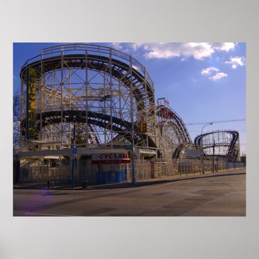 "Der Cyclone in der Hibernation" Poster (Vorne)