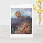 Der Cyclops, Redon, 1898-1900 Karte (Gelbe Blume)