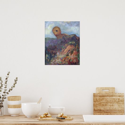 Der Cyclops (Redon 1914) Poster (Küche)