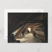 Der Dachboden eines Museums Postkarte (Vorne/Hinten)