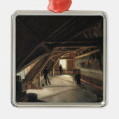 Der Dachboden eines Museums Silbernes Ornament (Vorne)