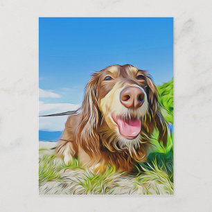 Der Dachshund ist ein perfekt konstruierter Hund X Postkarte