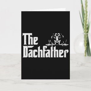 Der Dachshund Vatertag Dogfather Geschenke Wiener Karte