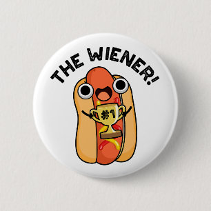 Der Dackel Funny Sieger Hot Dog Puff Button